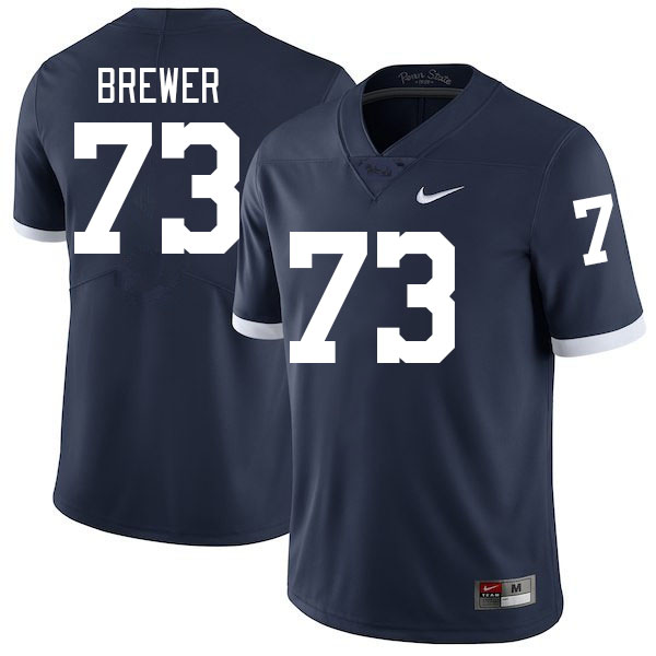 Men #73 Caleb Brewer Penn State Nittany Lions College Football Jerseys Stitched-Retro